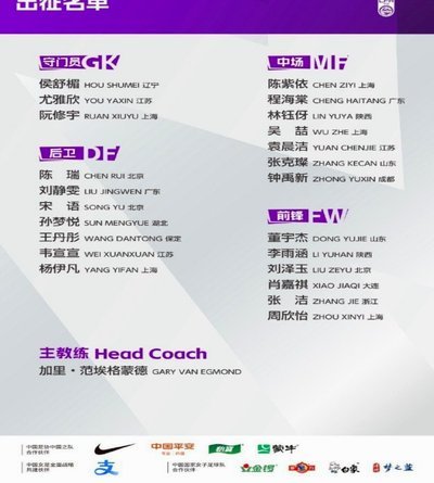 U17女足亚洲杯：中国vs朝鲜，CCTV5直播