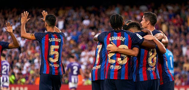 巴萨3-0胜马竞，贝尔纳尔梅开二度